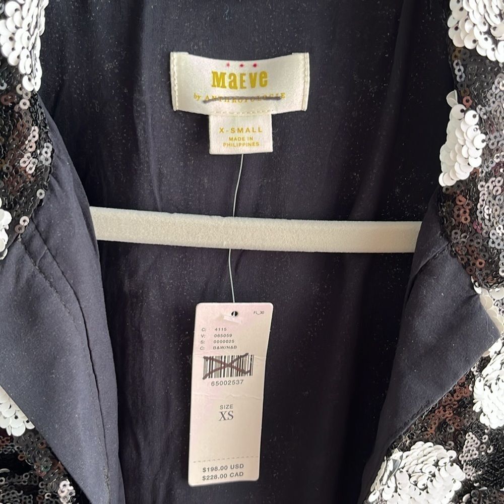 Maeve XS Sequined Shirt Jacket by Anthropologie - Picture 7 of 9